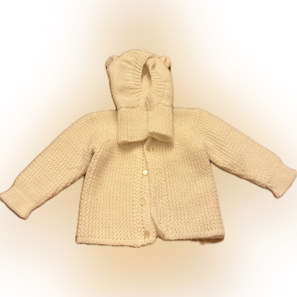 Cozy Cream Knit Kids Sweater